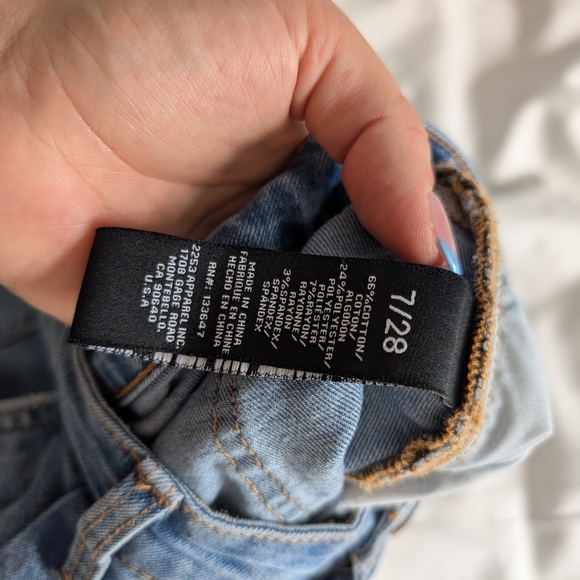 2/$20 BCBGeneration Denim Blue Jean Shorts - Picture 4 of 7